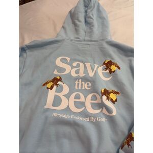 Tyler The Creator 'Save the Bees' Golf Wang Light Blue Hoodie Size Large